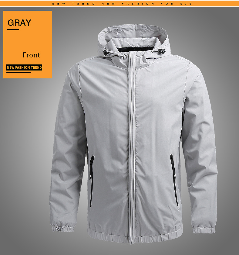 Men’s Winter Jacket grey color