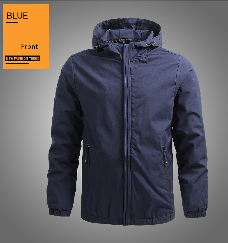 Men’s Winter Jacket Blue Plus Size M-8XL Casual Jacket Men Spring Autumn Outerwear Mens Jackets