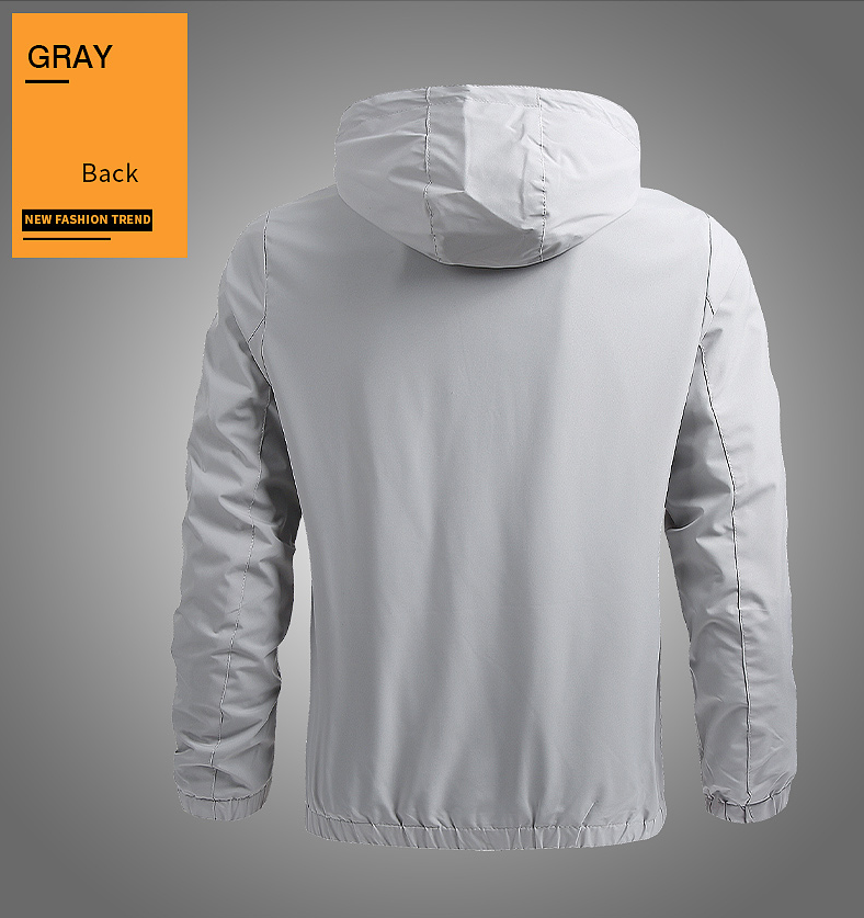 Men’s Winter Jacket grey Plus Size M-8XL Casual Jacket Men Spring Autumn Outerwear Mens Jackets