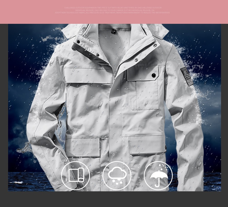 Men's winter jacket water resistant