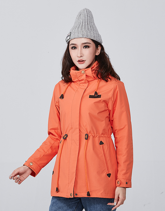 Women's 3 in 1 winter jacket Orange
