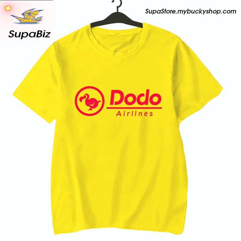 Animal Crossing Friends Club Dodo Airlines Short-sleeved T-shirt for men and women Yellow Gray