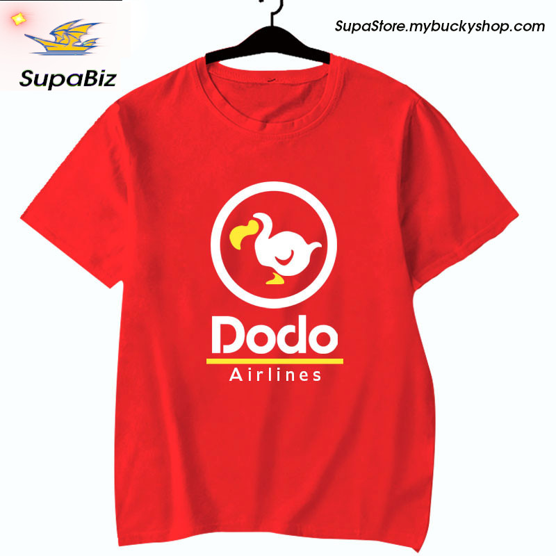 Animal Crossing Friends Club Dodo Airlines Short-sleeved T-shirt for men and women Red Black