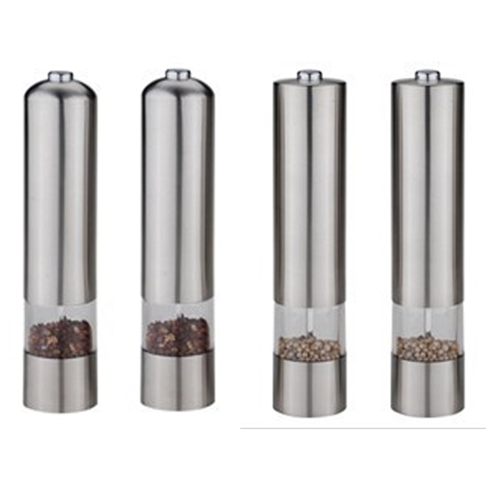 Factory direct electric stainless steel pepper and salt grinder ceramic magnetic core pepper mill wholesale spot